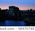 Shibaura Night View with Mt. Fuji 98970748