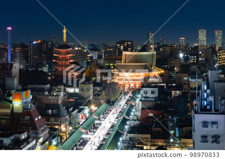 淺草文化旅遊信息中心展望台淺草寺（夜景） 98970833
