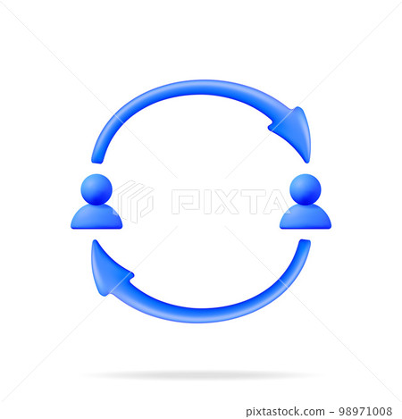 3D User Sync or Switch Symbol 3D User Sync or Switch Symbol 98971008