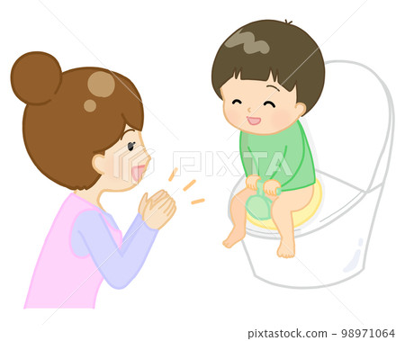 保育員表揚上過廁所的孩子 保育員表揚上過廁所的孩子 98971064