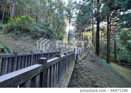 Tokyo Autumn Hachioji Castle Ruins Old Road 98971396