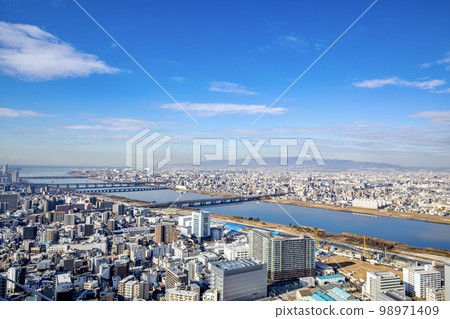 從大阪府梅田藍天大廈眺望(大阪灣方向) 從大阪府梅田藍天大廈眺望(大阪灣方向) 98971409