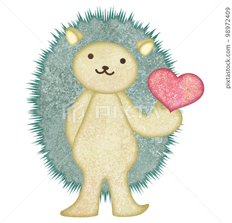 hedgehog and heart hedgehog and heart 98972409