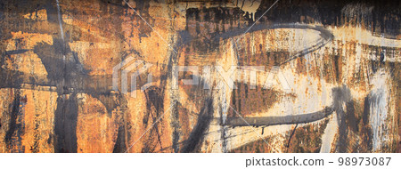 油漆剝落的牆壁背景紋理 油漆剝落的牆壁背景紋理 98973087