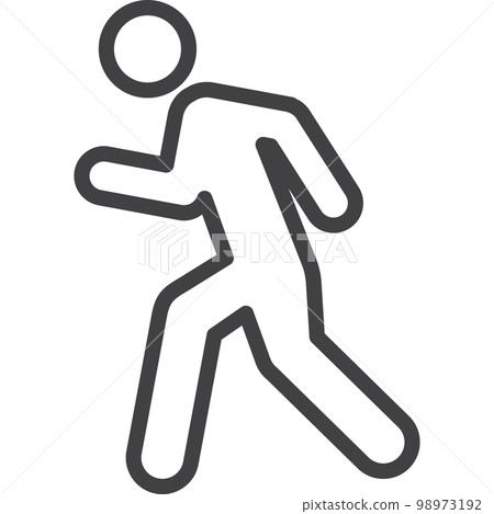 run to goal, business success, simple line transparent icon run to goal, business success, simple line transparent icon 98973192