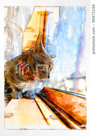 sketch style cat cat cat kijitora gray female female female cat female cat healthy pretty healing 98973288