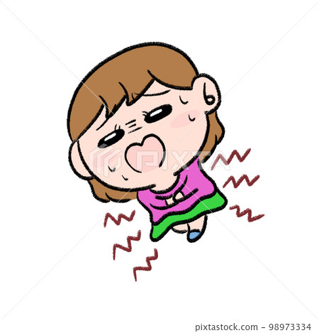 一個肚子疼的女孩 一個肚子疼的女孩 98973334