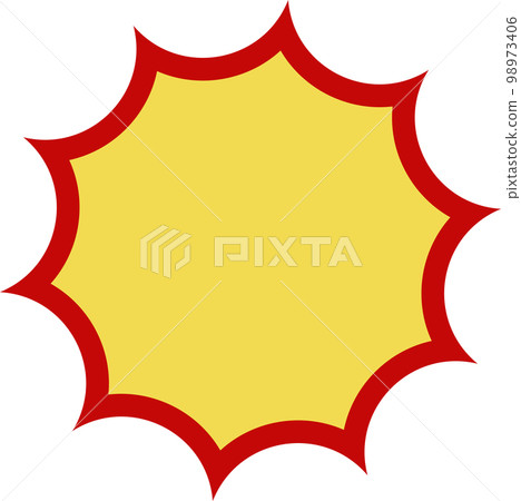 Zigzag pop bomb set illustration Zigzag pop bomb set illustration 98973406