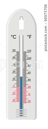 Thermometer for air climate measurement vector 98973706