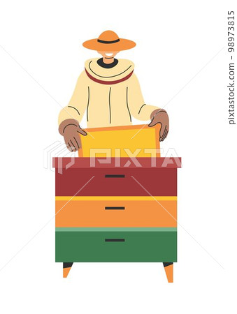 Honey production and beekeeping, apiculturist Honey production and beekeeping, apiculturist 98973815