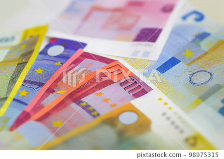 Illustrative image of Euro banknotes Illustrative image of Euro banknotes 98975315