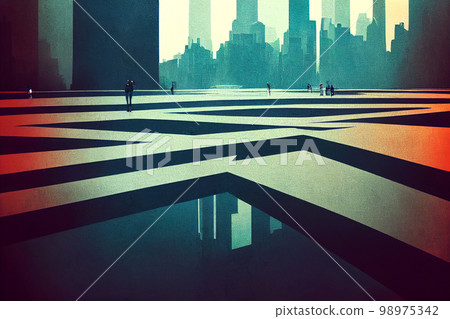 Illustrative image of New York City Illustrative image of New York City 98975342