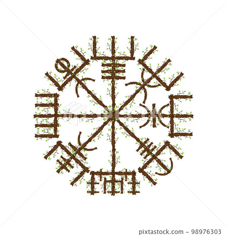 Vegvisir true bold branches symbol Vegvisir true bold branches symbol 98976303