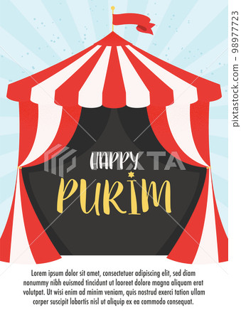 Happy Purim day greeting card Happy Purim day greeting card 98977723