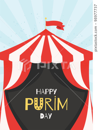 Happy Purim day greeting card 98977737