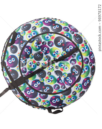 Sledding tube for winter outdoors active recreation. Sledding tube for winter outdoors active recreation. 98978172