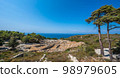 Panoramic view of Ancient Kamiros in Crete 98979605