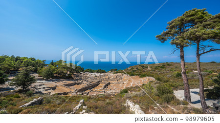 Panoramic view of Ancient Kamiros in Crete Panoramic view of Ancient Kamiros in Crete 98979605