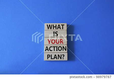 What is your action plan symbol. Wooden blocks with words What is your action plan. Beautiful blue background. Business and What is your action plan concept. Copy space What is your action plan symbol. Wooden blocks with words What is your action plan. Beautiful blue background. Business and What is your action plan concept. Copy space 98979787