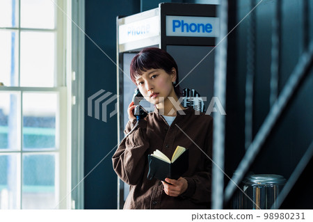 On the phone On the phone 98980231