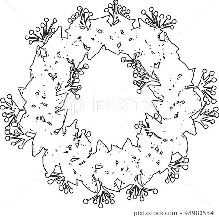 Black and white frame Black and white frame 98980534