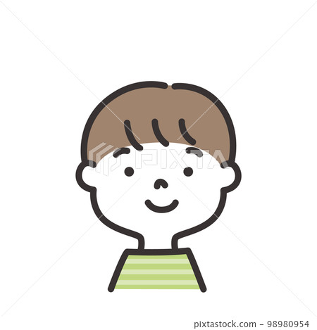 Illustration of a smiling boy Illustration of a smiling boy 98980954