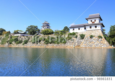 [Ehime Prefecture] Imabari Castle in autumn weather (one of Japan's top three water castles) 98981831