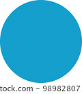 circle blue vector 98982807
