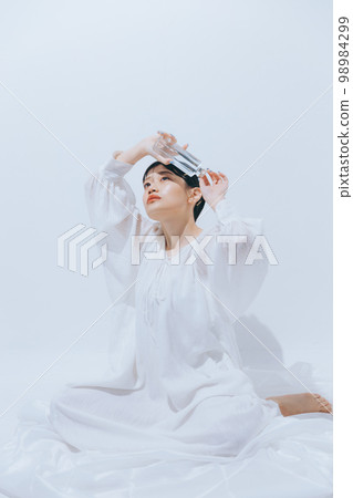 Photo of natural beauty of young woman 98984299