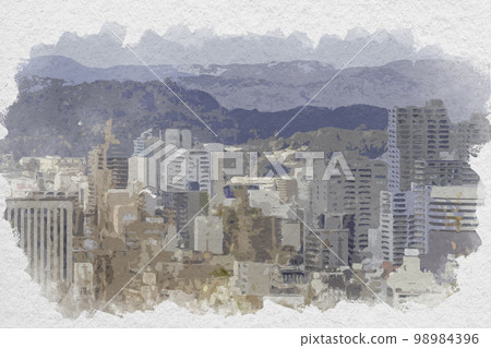 從岡山縣岡山市 Sozan 岡山站區看岡山市 98984396