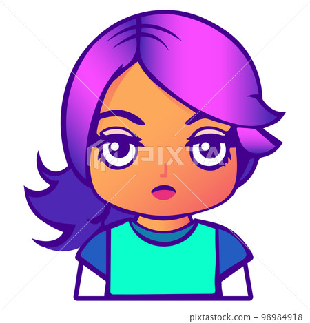 Girl vector illustration. logo cute Girl icon 98984918