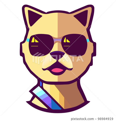 Dog vector illustration Flat Cartoon Style. logo cute Dog icon. Animal Nature Icon Isolated. 98984919