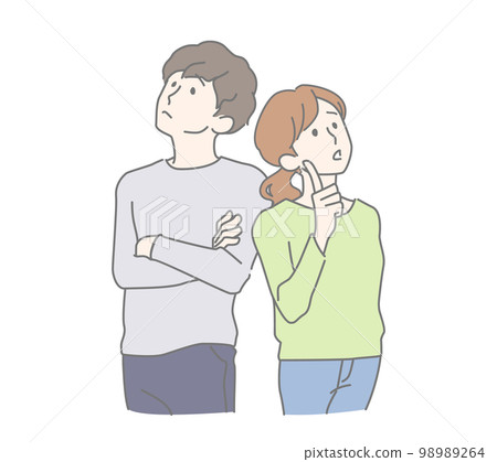 Young men and women who suffer together, couples Young men and women who suffer together, couples 98989264