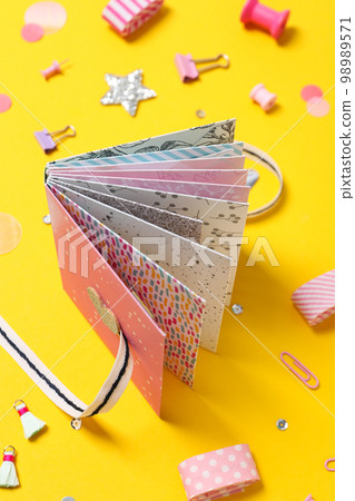 Concept of scrapbooking, scrapbooking for holiday, hobby concept 98989571