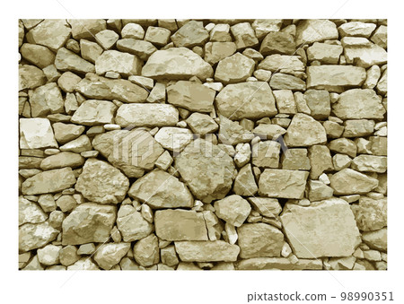 Seamless wide texture of old big stone 98990351
