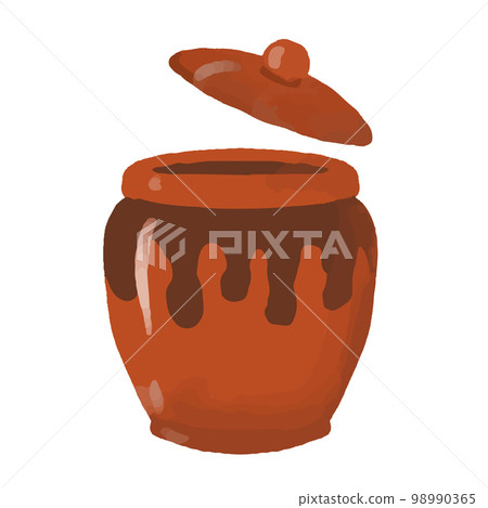 Hand-painted pickle jar Hand-painted pickle jar 98990365