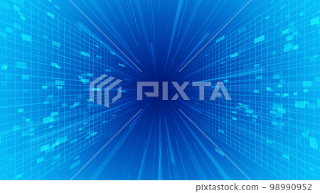 Background illustration imagining digital space_16:9 98990952