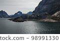 Aappilattoq, Greenland in the Prince-Christian-Sund Fjord on a sunny day 98991330