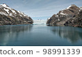 Glacier ending in the Prince-Christian-Sund fjord, Greenland 98991339