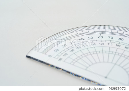 protractor on white background 98993072