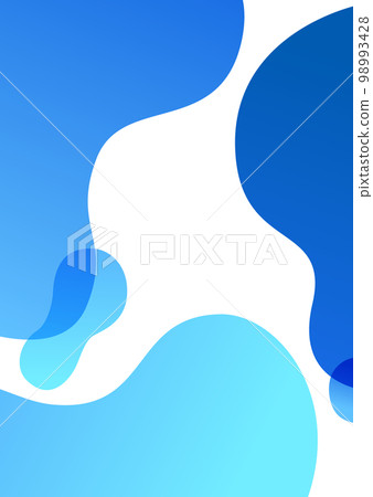 藍色波浪框背景素材 藍色波浪框背景素材 98993428