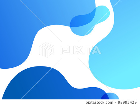 藍色波浪框背景素材 98993429