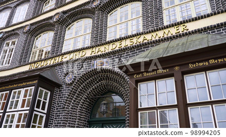 Famous buildings in the historic city of Luneburg Germany Famous buildings in the historic city of Luneburg Germany 98994205