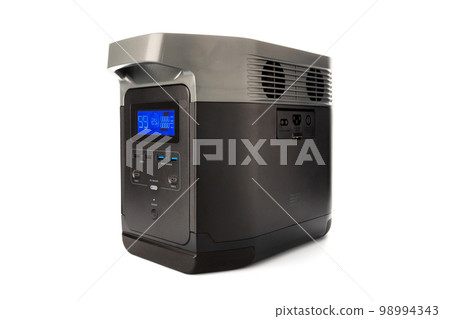 Portable charging station isolated on white background 98994343