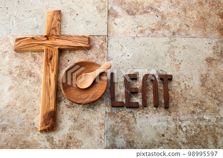Start of Lent. Fast and abstinence period concept. 98995597