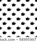 Seamless texture with a cup of coffee 98995907