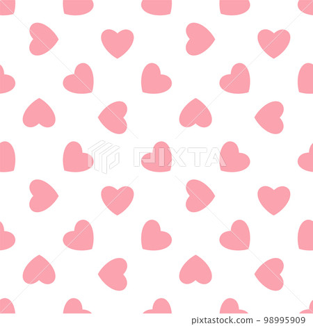 Pink hearts - seamless pattern Pink hearts - seamless pattern 98995909