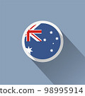 Australia Flag Button Icon 98995914