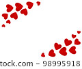 Postcard by Valentine Day with red hearts 98995918