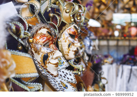 Typical carnival mask,custom of the feast in venice 98999952